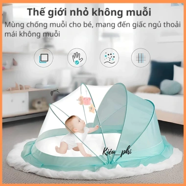 Màn Chụp Ngủ Chống Muỗi Tự Bung Trẻ Em - Gấp Gọn, An Toàn, Giá Ưu Đãi 86.000 VND