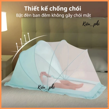 Màn Chụp Ngủ Chống Muỗi Tự Bung Trẻ Em - Gấp Gọn, An Toàn, Giá Ưu Đãi 86.000 VND