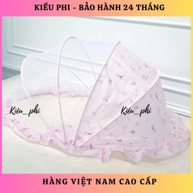 Màn chụp trẻ em cao cấp mùng tự bung - gấp gọn họa tiết hoạt hình, chống muỗi, giá 90.000₫