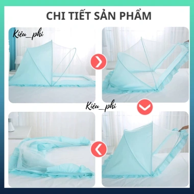 Màn chụp trẻ em gấp gọn tự bung, màn ngủ chống muỗi, họa tiết ngộ nghĩnh 96.000₫ 8
