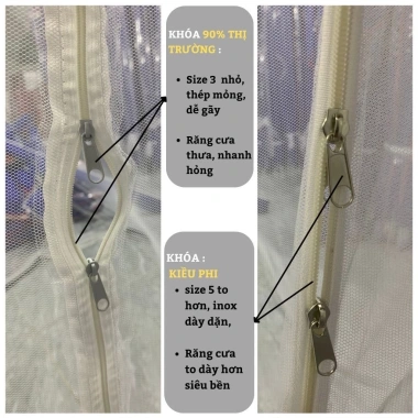 Màn chụp tự bung cao cấp cho người lớn, điểm vuông, chống muỗi, gấp gọn 1.6-2.2m – Giá ưu đãi 139k