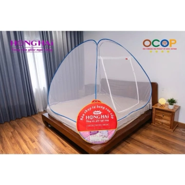 Màn chụp tự bung đỉnh chóp cao cấp Hồng Hải New: Màn trơn và hoa đa dạng kích thước màu sắc, chỉ 180.000₫ 4