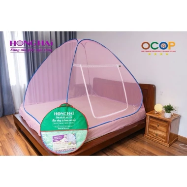 Màn chụp tự bung đỉnh chóp cao cấp Hồng Hải New: Màn trơn và hoa đa dạng kích thước màu sắc, chỉ 180.000₫ 6