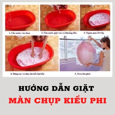 Màn chụp tự bung người lớn vuông Kiểu Phi - Ngủ chống mùi, xếp gập gọn, chỉ 115.000đ