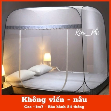 Màn chụp tự bung người lớn vuông Kiểu Phi - Ngủ chống mùi, xếp gập gọn, chỉ 115.000đ