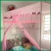 Màn cửa vén khung vuông inox Kiều Phi - mùng ngủ chống muỗi thêu ren hoa mai sang trọng, giá chỉ 123.000đ