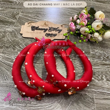 Mấn đội đầu cách tân áo dài nữ truyền thống đính đá ngọc - Phụ kiện cài tóc tiệc lễ tết đẹp, giá 35.650₫