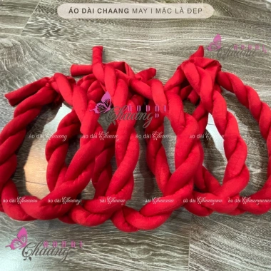 Mấn đội đầu đủ màu vấn xoán trơn - Áo dài cách tân truyền thống đẹp, giá chỉ 49.440₫