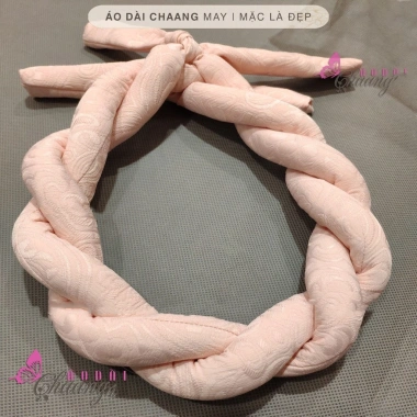Mấn đội đầu đủ màu vấn xoán trơn - Áo dài cách tân truyền thống đẹp, giá chỉ 49.440₫