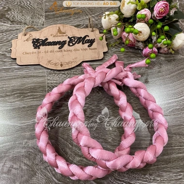 Mấn đội đầu, Mấn tết tóc 3 vấn cùng áo dài đẹp - Phụ kiện cưới cô dâu giảm giá 23% giá chỉ 70,347 VND 3