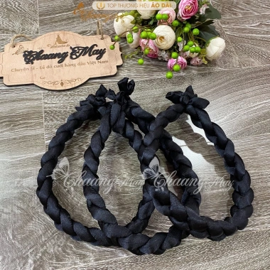 Mấn đội đầu, Mấn tết tóc 3 vấn cùng áo dài đẹp - Phụ kiện cưới cô dâu giảm giá 23% giá chỉ 70,347 VND 4