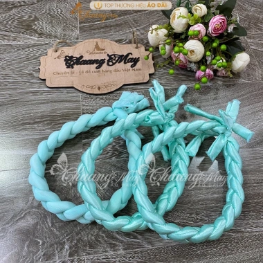 Mấn đội đầu, Mấn tết tóc 3 vấn cùng áo dài đẹp - Phụ kiện cưới cô dâu giảm giá 23% giá chỉ 70,347 VND 9