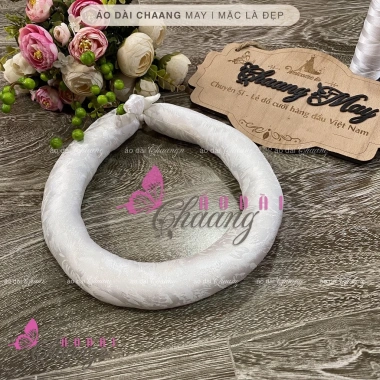 Mấn đội đầu vấn trơn thu nhỏ phụ kiện áo dài đẹp giảm giá 20%