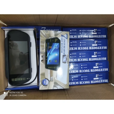 Màn hình gương 7 inch ô tô hiển thị camera lùi và tiến 12/24V không USB giá 550k