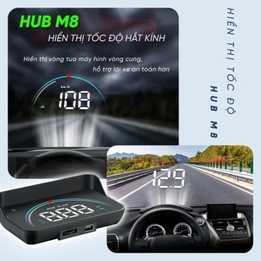 Màn hình HUD hiển thị tốc độ M8 cho kính chắn gió - Cảnh báo tốc độ chính xác, giá 155.000₫ 7 Màn hình HUD hiển thị tốc độ M8 cho kính chắn gió - Cảnh báo tốc độ chính xác, giá 155.000₫ 7