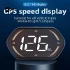 Màn hình HUD USB ô tô xe máy - Đồng hồ tốc độ kỹ thuật số GPS KMH/MPH, hiển thị nhanh, mới 2.024 3