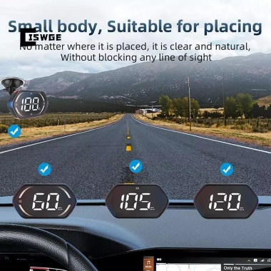 Màn hình HUD USB ô tô xe máy - Đồng hồ tốc độ kỹ thuật số GPS KMH/MPH, hiển thị nhanh, mới 2.024 5 Màn hình HUD USB ô tô xe máy - Đồng hồ tốc độ kỹ thuật số GPS KMH/MPH, hiển thị nhanh, mới 2.024 5