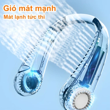 Màn Hình LED Mini + Quạt Di Động USB, Thiết Bị Thể Thao Ngoài Trời, Treo Cổ, Giá 238k