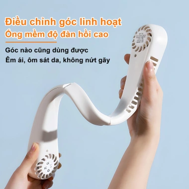 Màn Hình LED Mini + Quạt Di Động USB, Thiết Bị Thể Thao Ngoài Trời, Treo Cổ, Giá 238k