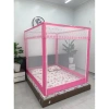 Màn khung vuông inox 304 không khoan tường – Mùng xếp thông minh 2 cửa, gấp gọn tiện lợi, chống muỗi, giá chỉ 195k 5