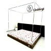Màn khung vuông inox 304 không khoan tường – Mùng xếp thông minh 2 cửa, gấp gọn tiện lợi, chống muỗi, giá chỉ 195k 7