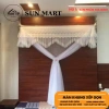Màn Khung Xếp Gọn Trọn Bộ Thêu Hoa Mai – Bảo Hành Khung 12 Tháng, Tặng Vít Nở, Giá Ưu Đãi 600k