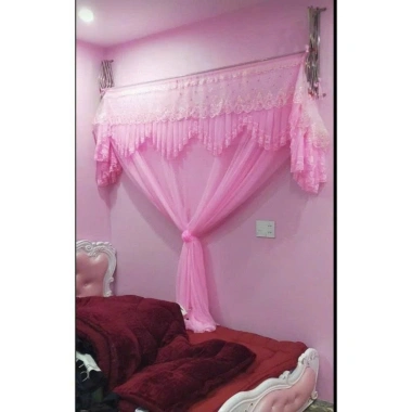 Màn Khung Xếp Gọn Trọn Bộ Thêu Hoa Mai – Bảo Hành Khung 12 Tháng, Tặng Vít Nở, Giá Ưu Đãi 600k 4