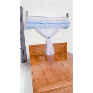 Màn Khung Xếp Gọn Trọn Bộ Thêu Hoa Mai – Bảo Hành Khung 12 Tháng, Tặng Vít Nở, Giá Ưu Đãi 600k 5