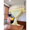 Màn Khung Xếp Gọn Trọn Bộ Thêu Hoa Mai – Bảo Hành Khung 12 Tháng, Tặng Vít Nở, Giá Ưu Đãi 600k 6