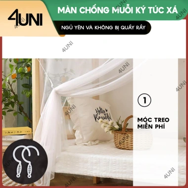 Màn ký túc xá 4UNI - Chắn muỗi, tuyn, giường tầng, giá chỉ 64.900 VNĐ 6