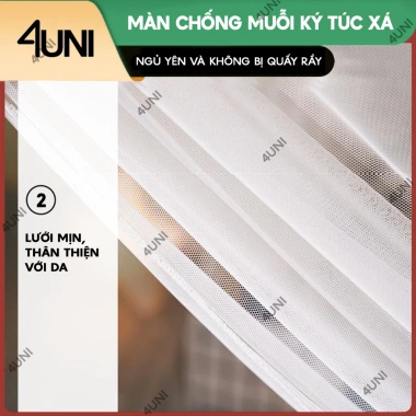 Màn ký túc xá 4UNI - Chắn muỗi, tuyn, giường tầng, giá chỉ 64.900 VNĐ 7