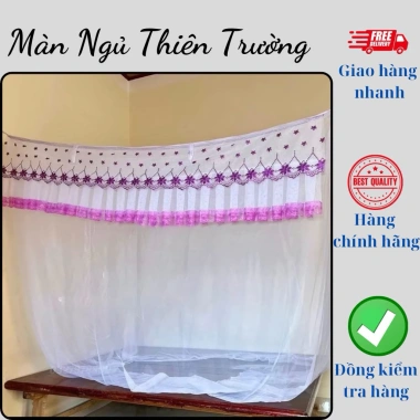 Màn lớn 2.5x2m - 4x2m, mắt nhỏ chống muỗi hiệu quả, kích thước đa dạng, giá ưu đãi 140.000₫