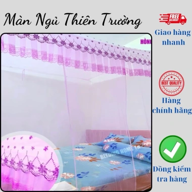 Màn mùng 4 góc vải Tuyn Thái Lạnh loại 1 chống muỗi Thiên Trường bảo hành 12 tháng 3 Màn mùng 4 góc vải Tuyn Thái Lạnh loại 1 chống muỗi Thiên Trường bảo hành 12 tháng 3