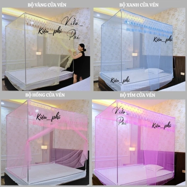 Màn mùng khung vuông inox 304 gấp gọn, cửa vén thông minh, thêu ren hoa mai, chống muỗi – Giá chỉ 114k 2 Màn mùng khung vuông inox 304 gấp gọn, cửa vén thông minh, thêu ren hoa mai, chống muỗi – Giá chỉ 114k 2