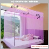 Màn mùng khung vuông inox 304 gấp gọn, cửa vén thông minh, thêu ren hoa mai, chống muỗi – Giá chỉ 114k 3