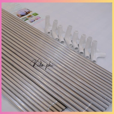 Màn mùng khung vuông inox 304 gấp gọn, cửa vén thông minh, thêu ren hoa mai, chống muỗi – Giá chỉ 114k