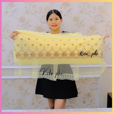 Màn mùng khung vuông inox 304 gấp gọn, cửa vén thông minh, thêu ren hoa mai, chống muỗi – Giá chỉ 114k