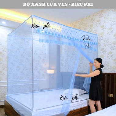 Màn mùng khung vuông inox 304 gấp gọn, cửa vén thông minh, thêu ren hoa mai, chống muỗi – Giá chỉ 114k 10 Màn mùng khung vuông inox 304 gấp gọn, cửa vén thông minh, thêu ren hoa mai, chống muỗi – Giá chỉ 114k 10