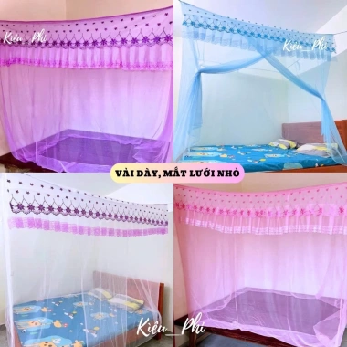 Màn mùng tuyn treo bốn góc hoa mai - Chống muỗi, tự bung, giá chỉ 104.000₫ 3 Màn mùng tuyn treo bốn góc hoa mai - Chống muỗi, tự bung, giá chỉ 104.000₫ 3