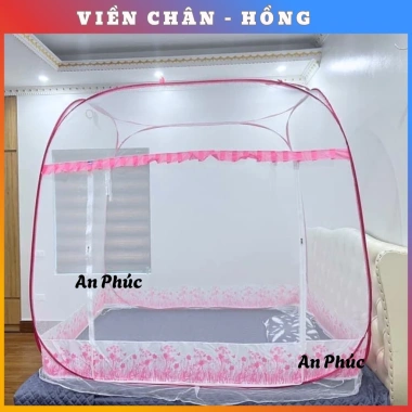 Màn Ngủ Chống Muỗi Khung Vuông Tự Bung - Mùng Gấp Gọn Thông Minh, Hoạ Tiết, Giá 181.000₫