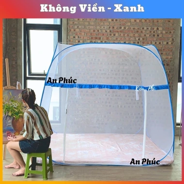 Màn Ngủ Chống Muỗi Khung Vuông Tự Bung - Mùng Gấp Gọn Thông Minh, Hoạ Tiết, Giá 181.000₫