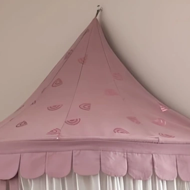 Màn ngủ công chúa bán che sáng, chống muỗi, chống bụi, siêu mềm mại - Lều chơi bé gái 476k