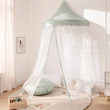 Màn ngủ công chúa bán che sáng, chống muỗi, chống bụi, siêu mềm mại - Lều chơi bé gái 476k