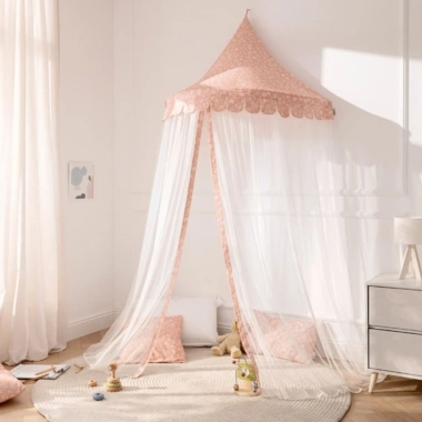 Màn ngủ công chúa bán che sáng, chống muỗi, chống bụi, siêu mềm mại - Lều chơi bé gái 476k