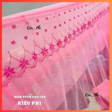 Màn ngủ lạnh Kiều Phi ren hoa mai gấp gọn tự bung, chống muỗi, mỏng, thấm mát, chỉ 105k