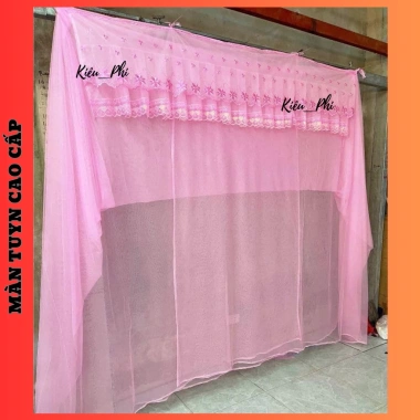 Màn ngủ lạnh Kiều Phi ren hoa mai gấp gọn tự bung, chống muỗi, mỏng, thấm mát, chỉ 105k