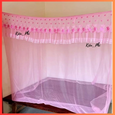 Màn ngủ lạnh Kiều Phi ren hoa mai gấp gọn tự bung, chống muỗi, mỏng, thấm mát, chỉ 105k
