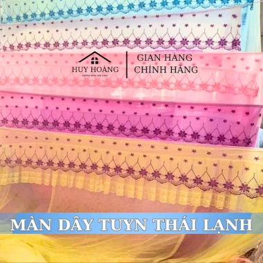 Màn trụy vải đẹp Loại 1 chống muỗi, mắc tay 4 góc cao cấp gia đình - Giá 87.999đ