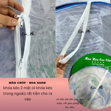Màn tự bung chóp hoa sang trọng, gấp gọn, chống muỗi hiệu quả - Giá chỉ 125.000đ 8