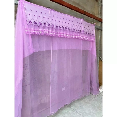 Màn Tủ Lạnh Thái Dây Mắc 4 Góc Chống Muối Ren Hoa Người Lớn Giá Giảm 75.700 VND